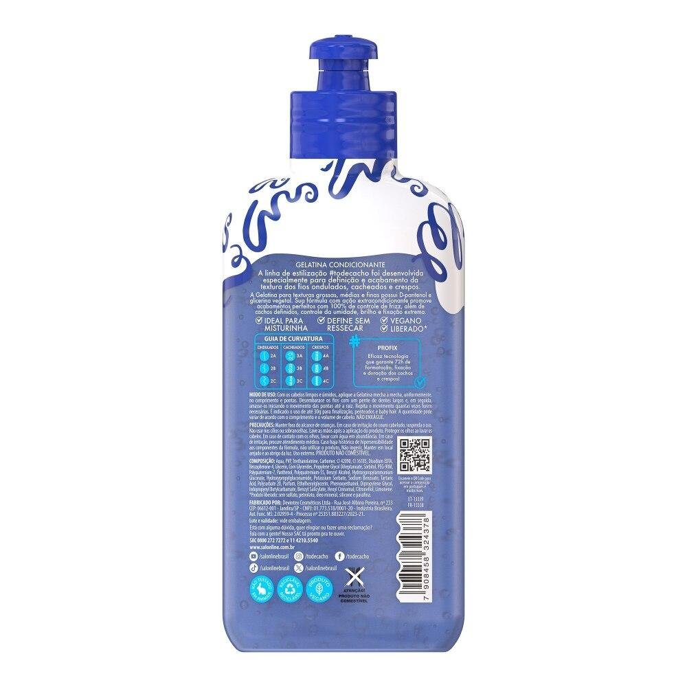 Gelatina Frizz Control #todecacho Professional Styling 310g 310g 2