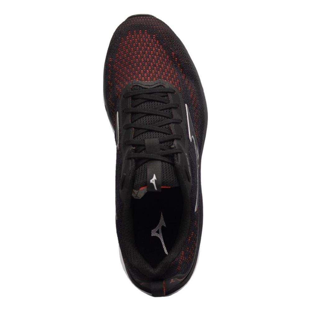 TÊNIS MIZUNO MASCULINO WAVE WAY 3 Preto/Vermelho 3