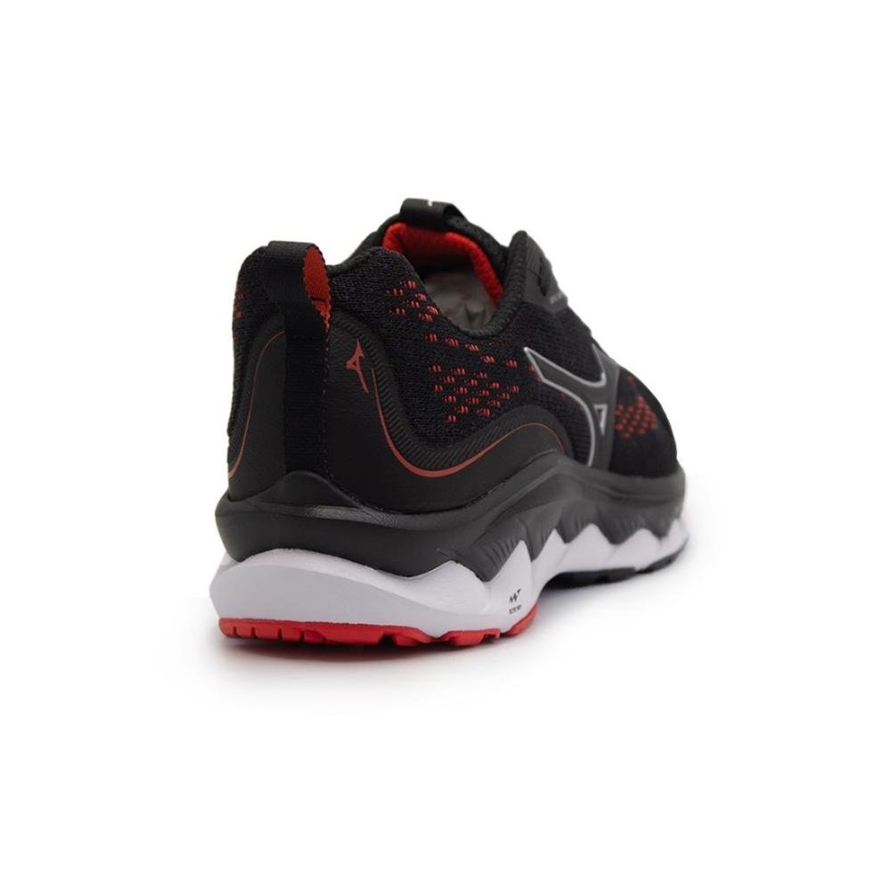 TÊNIS MIZUNO MASCULINO WAVE WAY 3 Preto/Vermelho 4