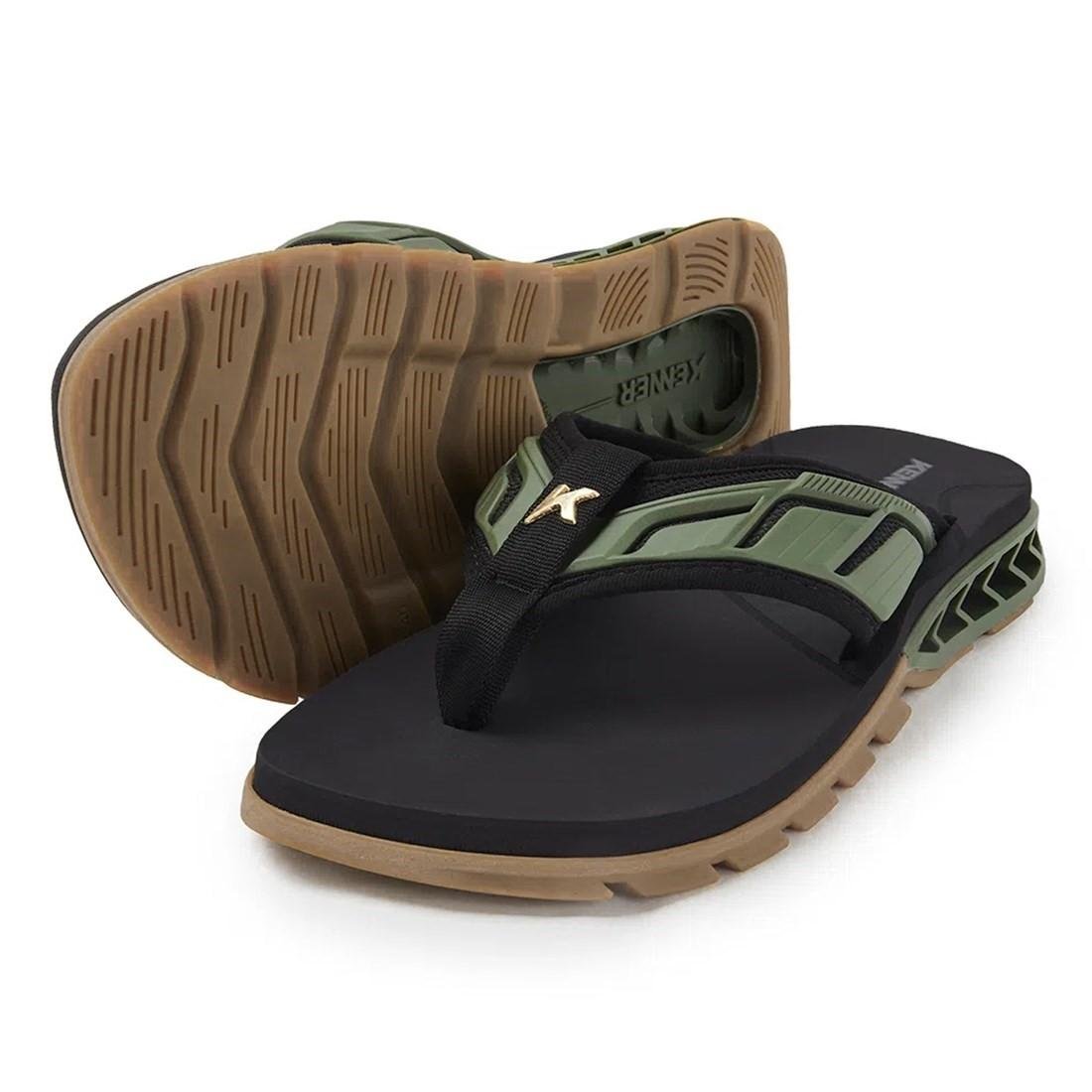 SANDÁLIA KENNER MASCULINA RAKKA FULL FORCE L7 Preto/Verde 2