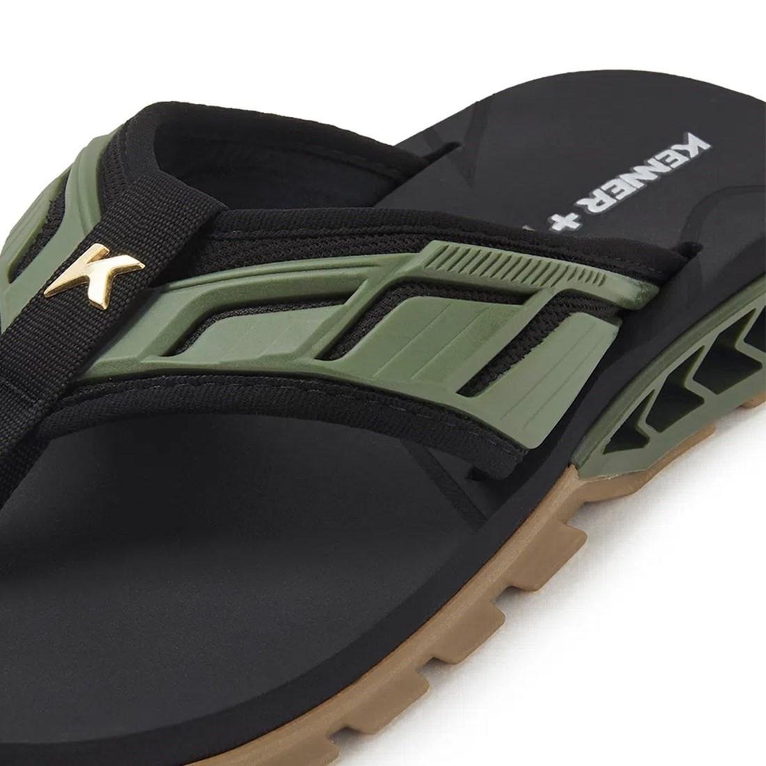 SANDÁLIA KENNER MASCULINA RAKKA FULL FORCE L7 Preto/Verde 4