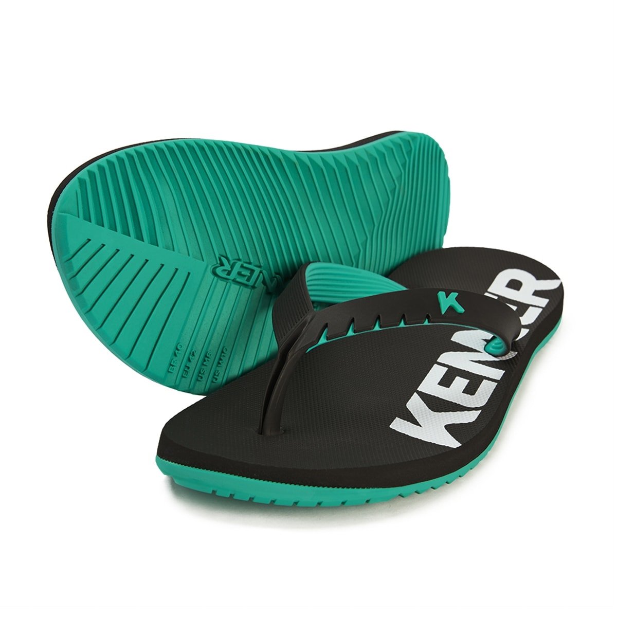 SANDÁLIA KENNER MASCULINA RED Preto/Verde 2