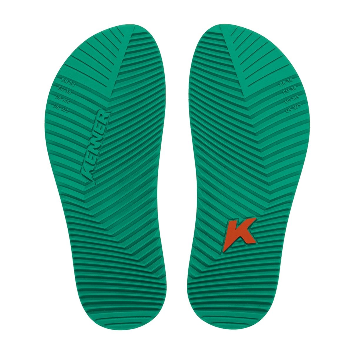 SANDÁLIA KENNER MASCULINA RED Preto/Verde 4
