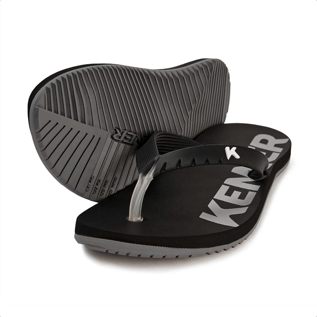 Sandália Kenner Red Neutral Preto/Cinza 2