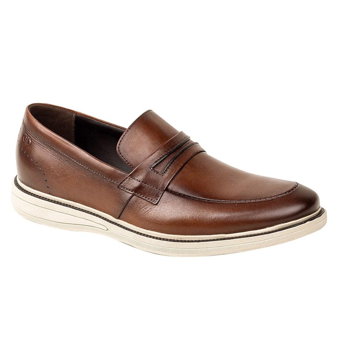 Sapato Social De Couro Democrata Masculino Metropolitan Bay 273103 Marrom 2