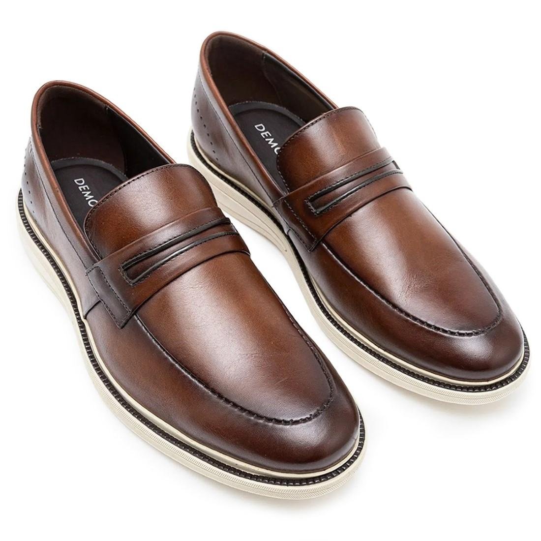 Sapato Social De Couro Democrata Masculino Metropolitan Bay 273103 Marrom 3