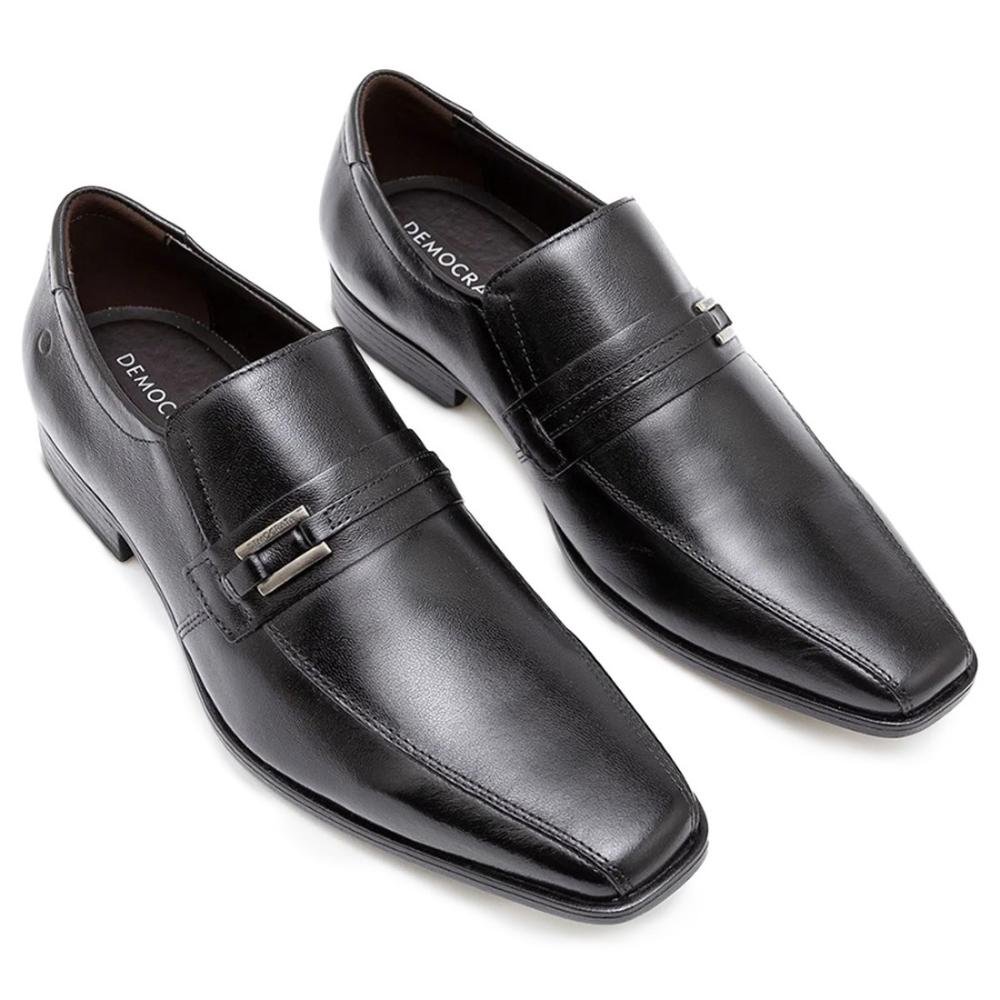 Sapato Social De Couro Democrata Metropolitan Prime 244102 Preto 3