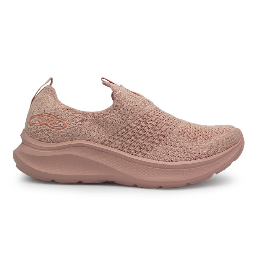 Tênis Olympikus Feminino Slip On Corrida 156G Ultraleve Rosa