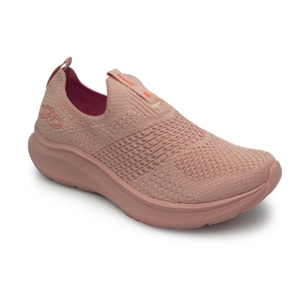Tênis Olympikus Feminino Slip On Corrida 156G Ultraleve Rosa 2