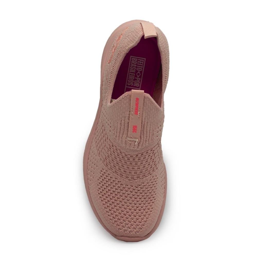 Tênis Olympikus Feminino Slip On Corrida 156G Ultraleve Rosa 3