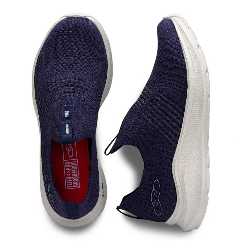 Tênis Olympikus Feminino Slip On Corrida 156G Ultraleve Azul 3