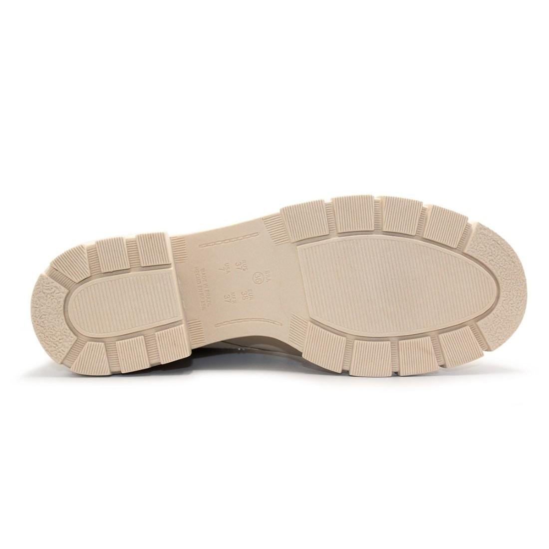 Bota Coturno Ramarim Feminina Casual 23-11122 Bege 5