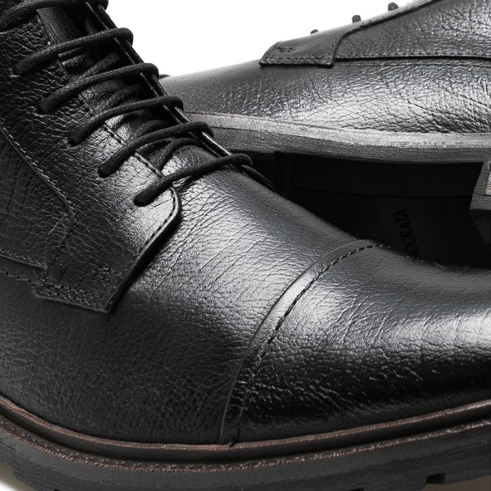 Bota Couro Democrata Masculina Garage Astro Cano Curto 301102 Preto 4