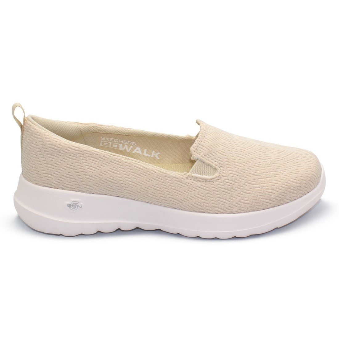 Tênis Skechers Feminino Slip on Go Walk Joy - Talia Bege 1