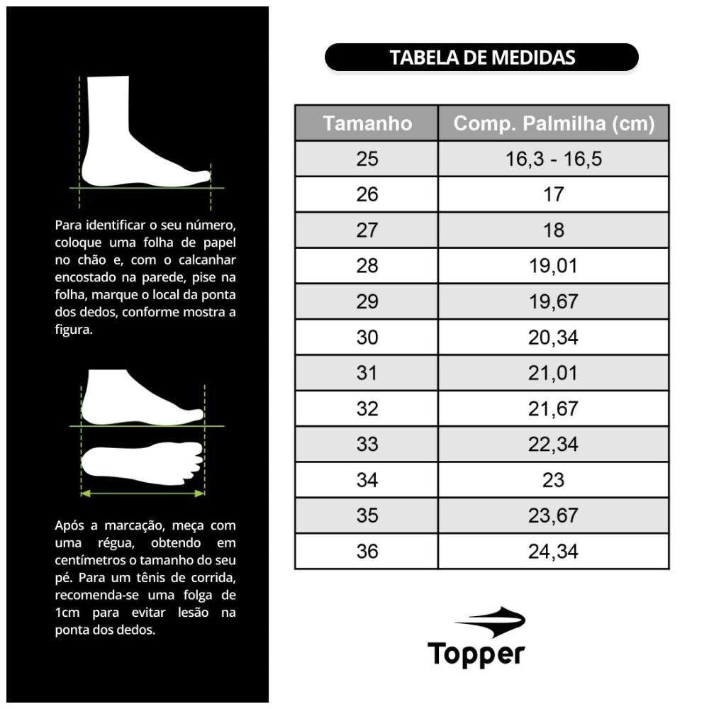 Chuteira Society Topper Slick IV Infantil Multicores 6