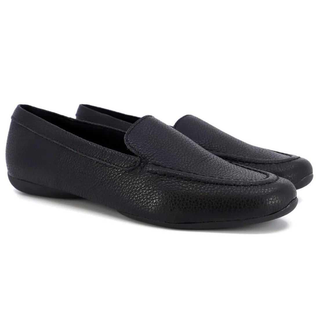 Mocassim Usaflex Couro Casual AJ2201 Preto 2