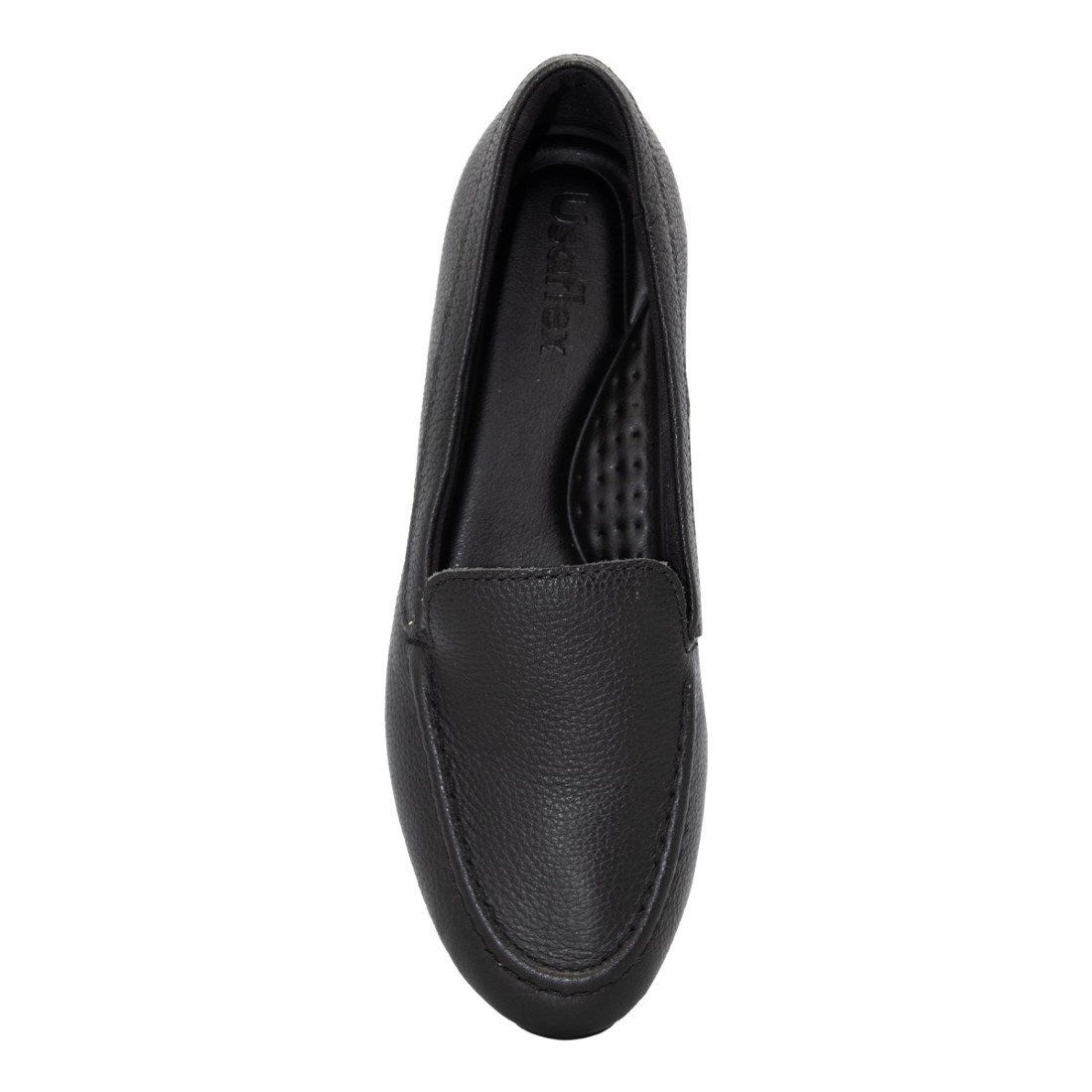 Mocassim Usaflex Couro Casual AJ2201 Preto 3