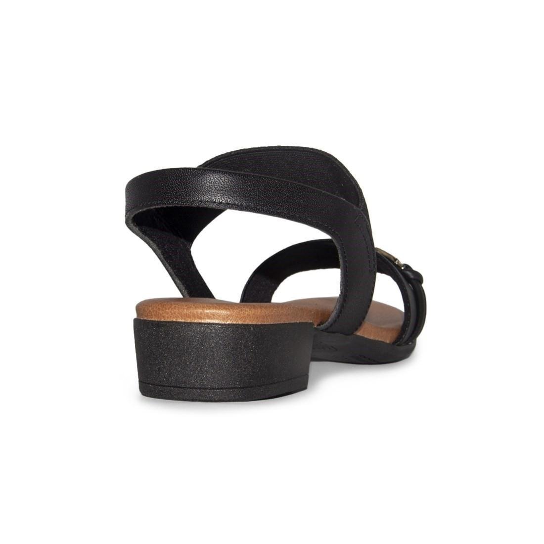 SANDÁLIA USAFLEX FEMININA ELÁSTICO AI2706 Preto/Marrom 4