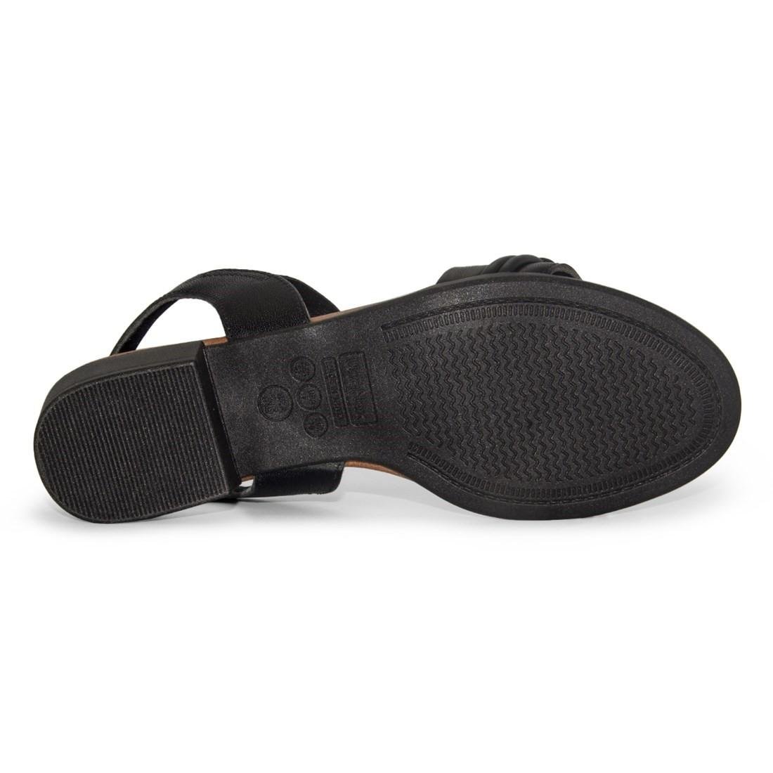 SANDÁLIA USAFLEX FEMININA ELÁSTICO AI2706 Preto/Marrom 5
