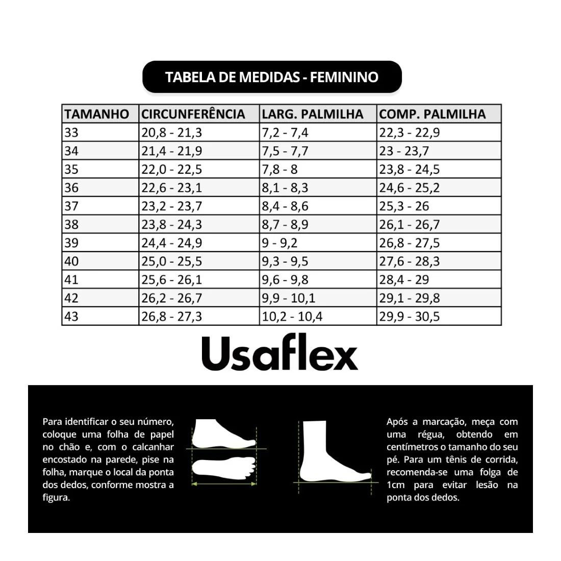 SAPATILHA USAFLEX FEMININA T7524DB Preto 3