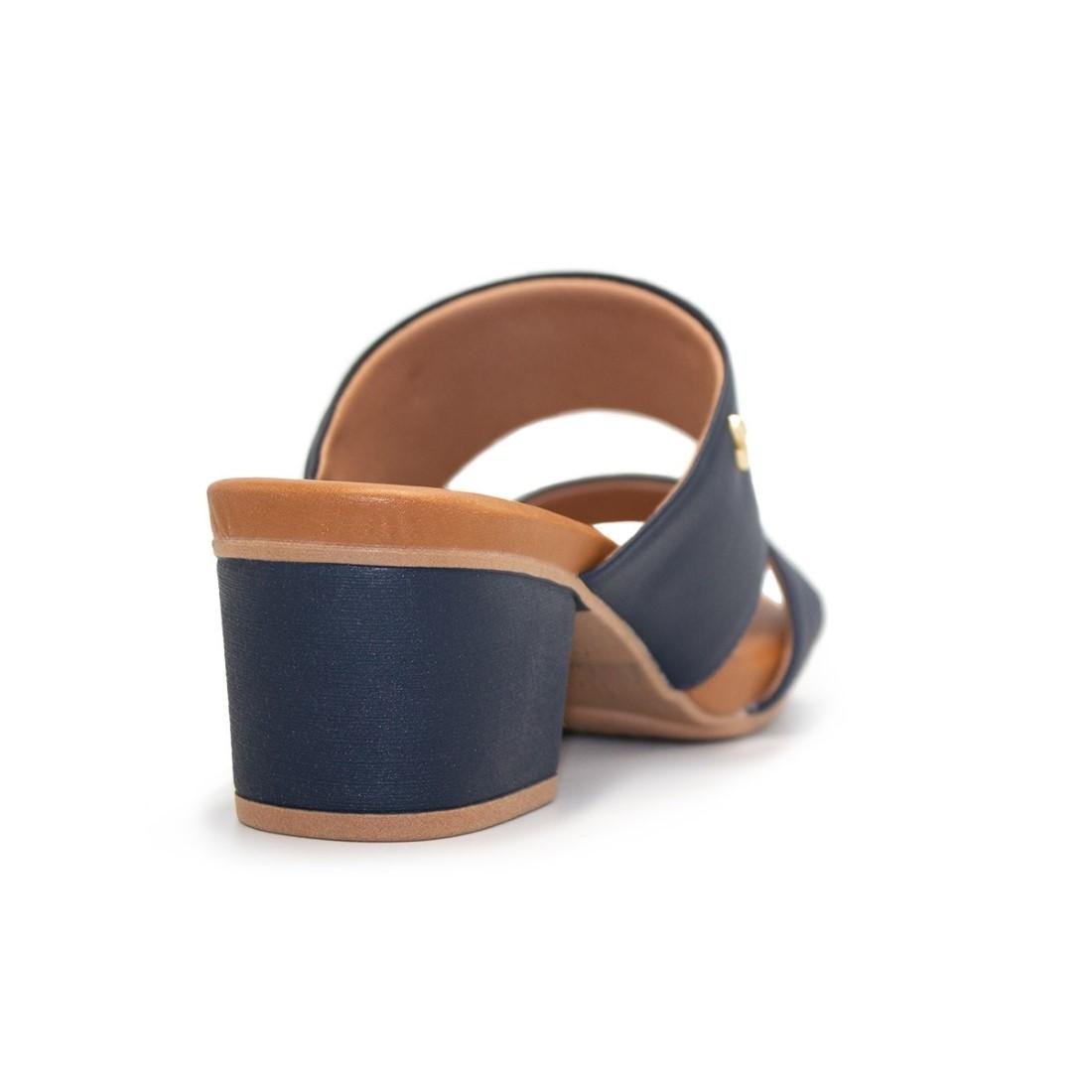 TAMANCO USAFLEX FEMININO SALTO BLOCO TRESSE AE3201 Azul 4