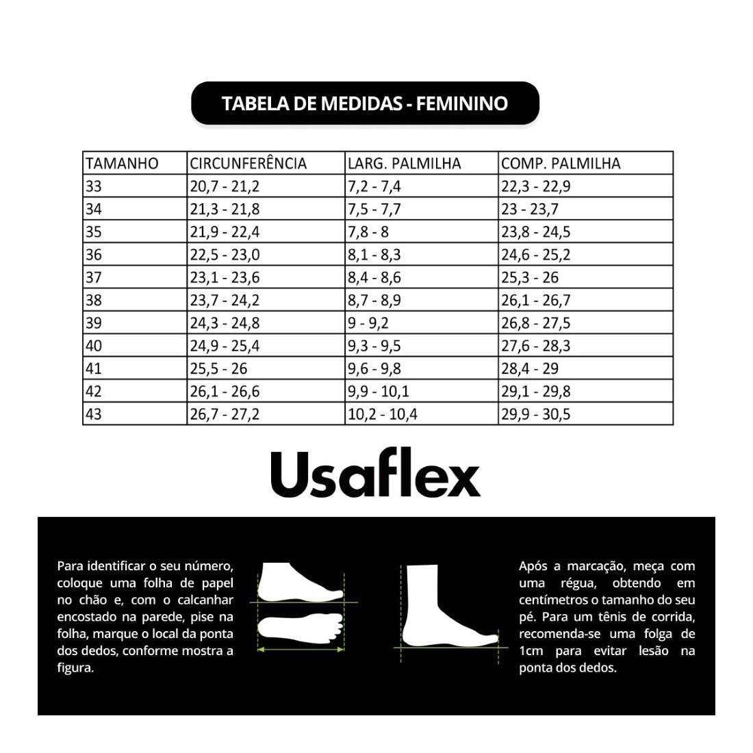 TAMANCO USAFLEX FEMININO SALTO BLOCO TRESSE AE3201 Azul 6