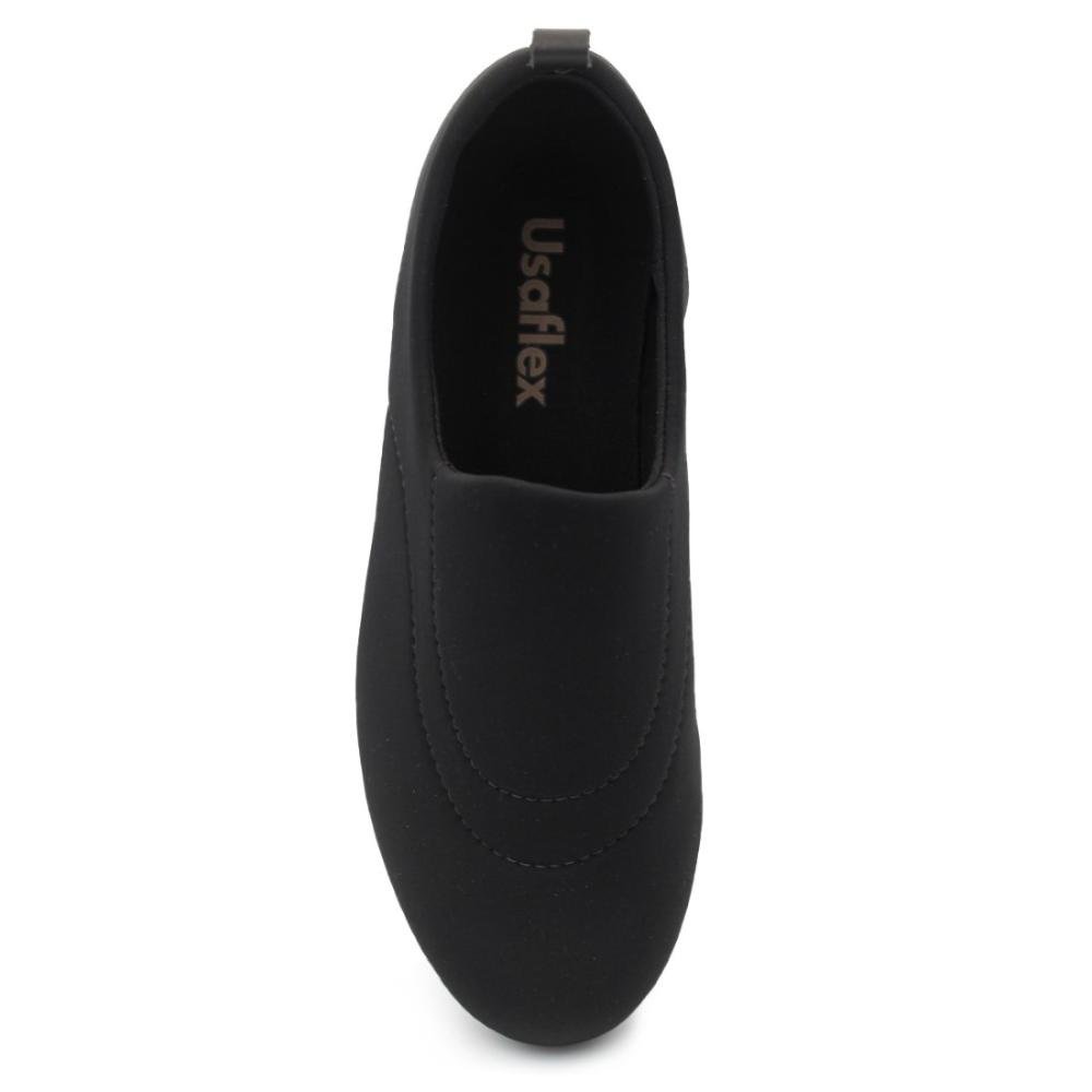 Tênis Usaflex Feminino Slip On Elastano UD21001 Preto 2