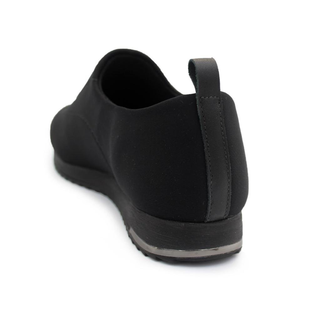 Tênis Usaflex Feminino Slip On Elastano UD21001 Preto 3