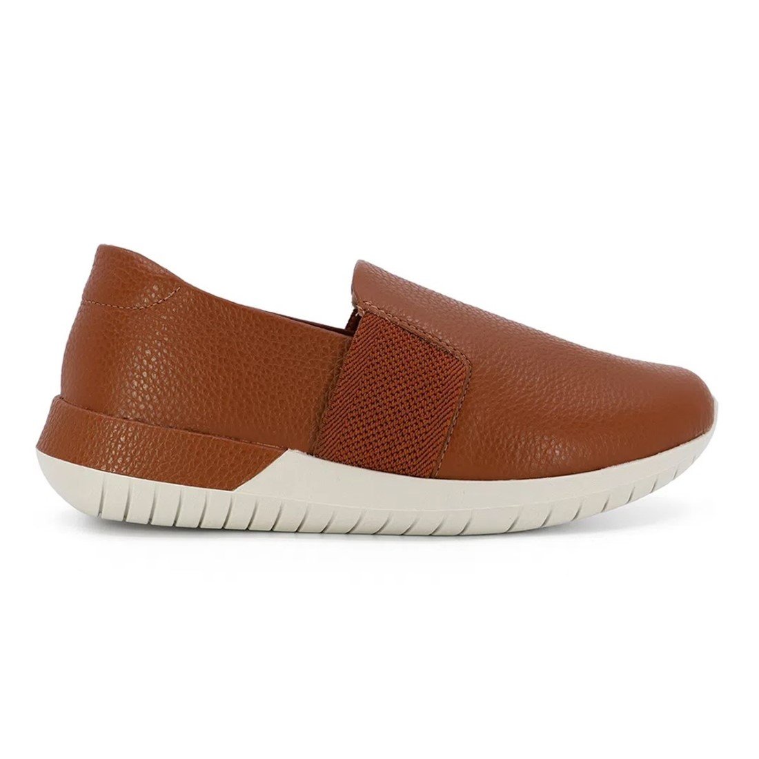 TÊNIS USAFLEX FEMININO SLIP ON COURO AH1713