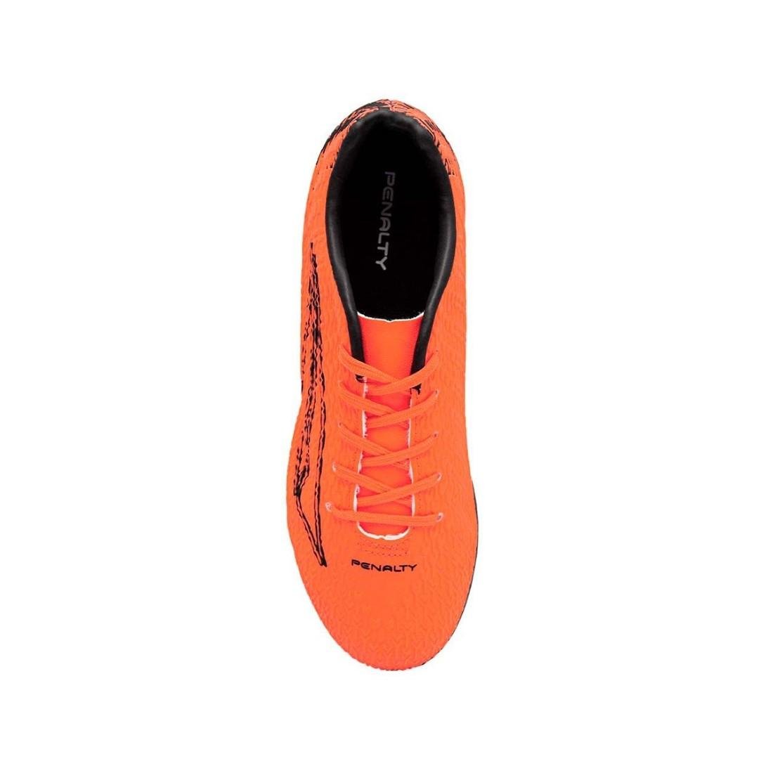 Chuteira Campo Penalty Bravo Kids XXII Laranja/Preto 3