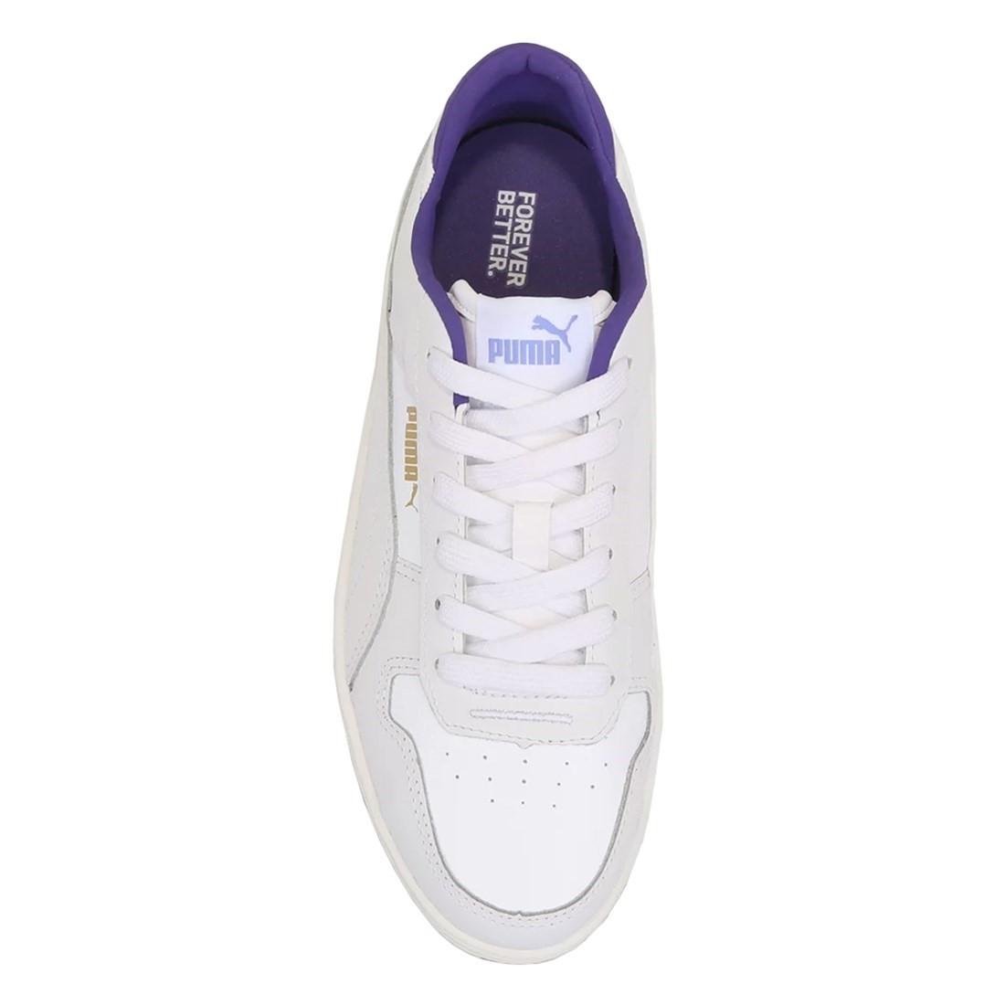 TÊNIS PUMA FEMININO CARINA STREET BDP Branco/Roxo 3