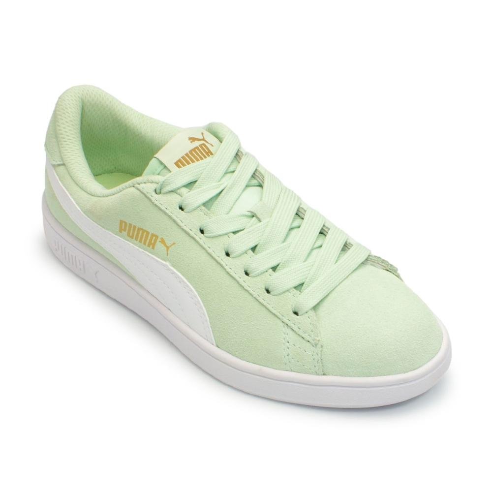 TÊNIS PUMA FEMININO SMASH V2 BDP Verde 3