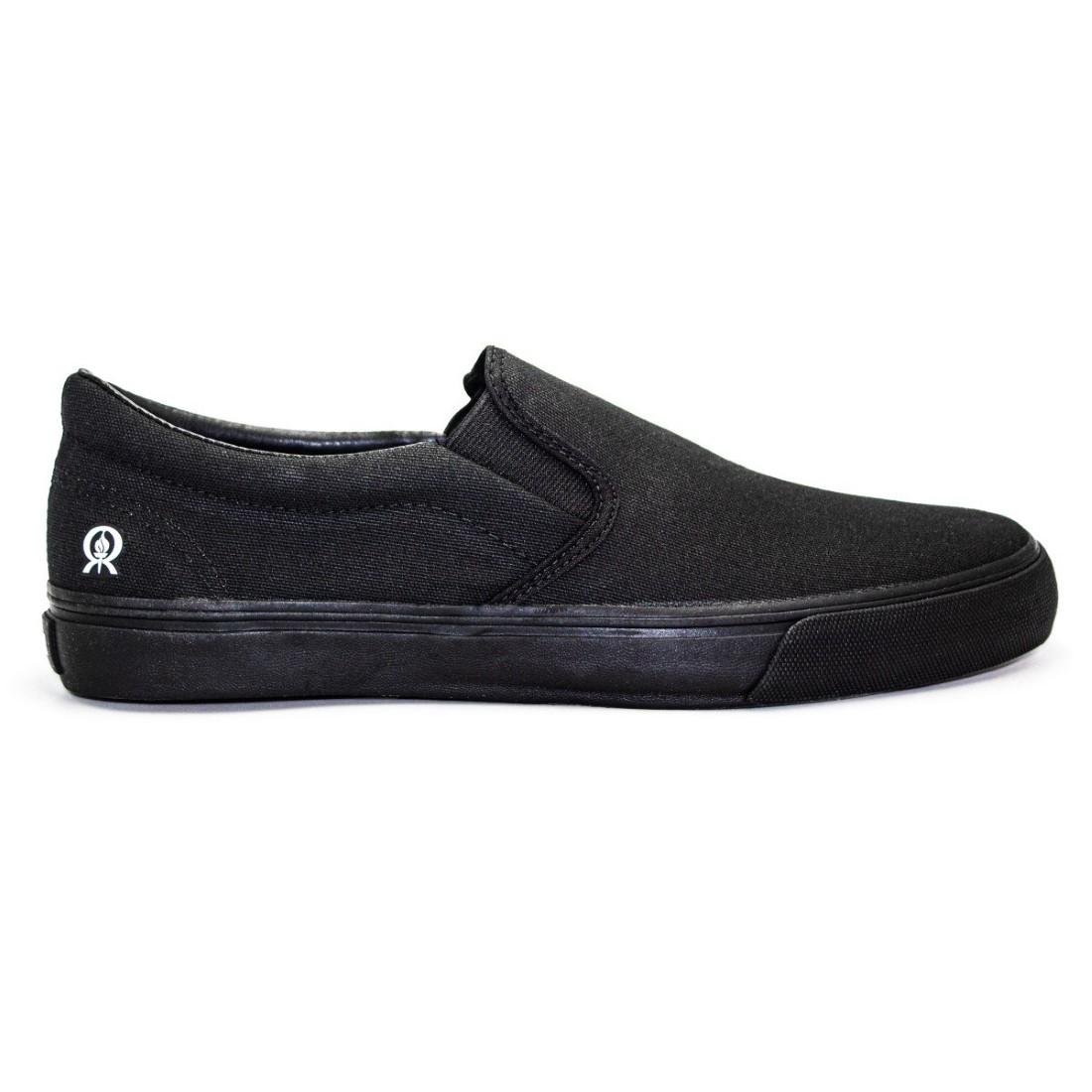 Tênis Rainha Slip On Unissex Iate III Casual RA0239 Preto 1