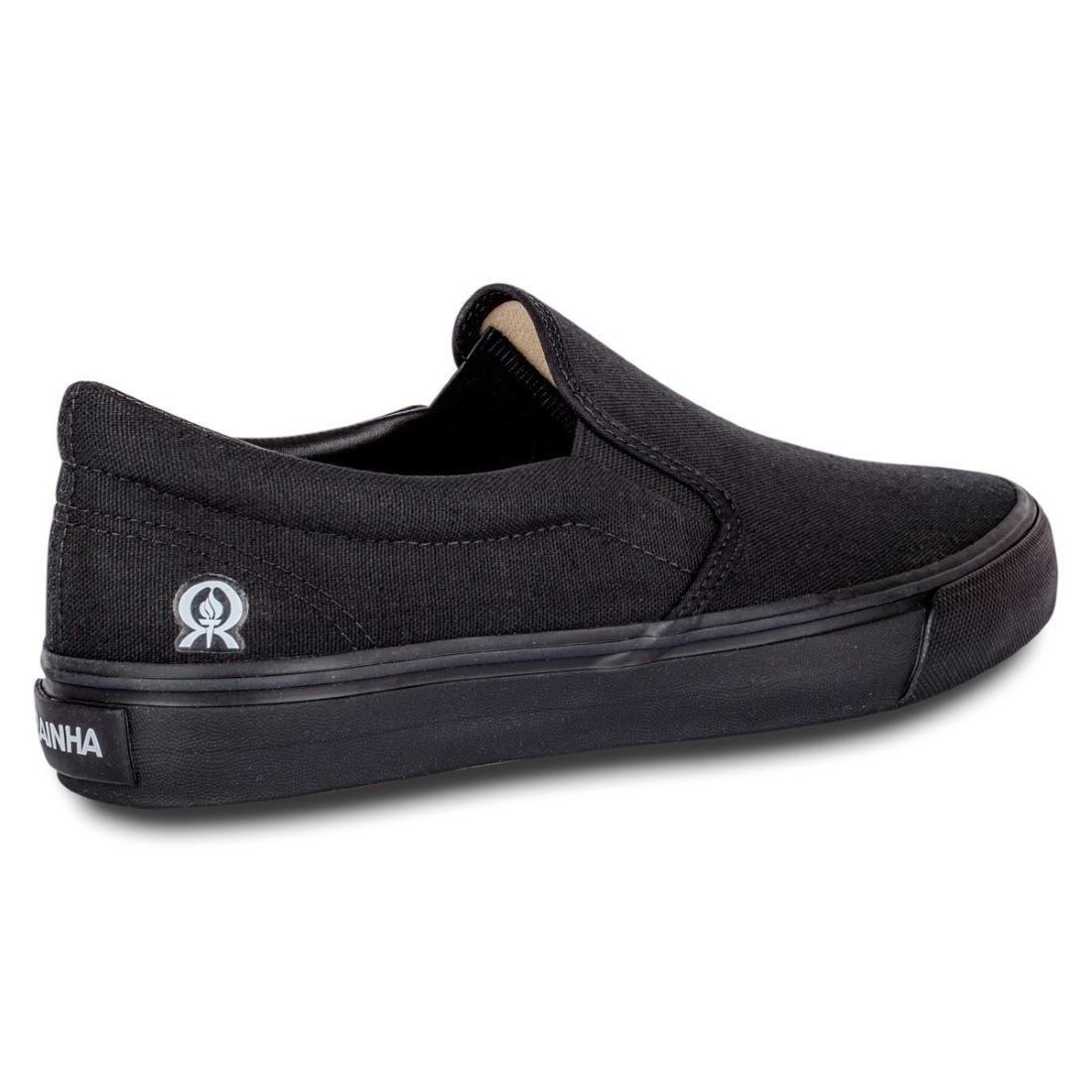 Tênis Rainha Slip On Unissex Iate III Casual RA0239 Preto 4