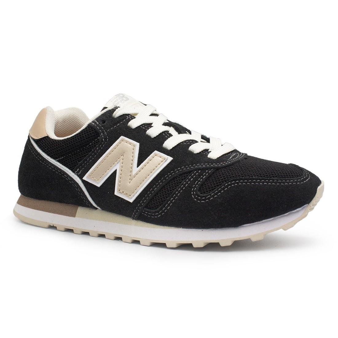 TÊNIS NEW BALANCE FEMININO 373 V2 Preto/Dourado 2