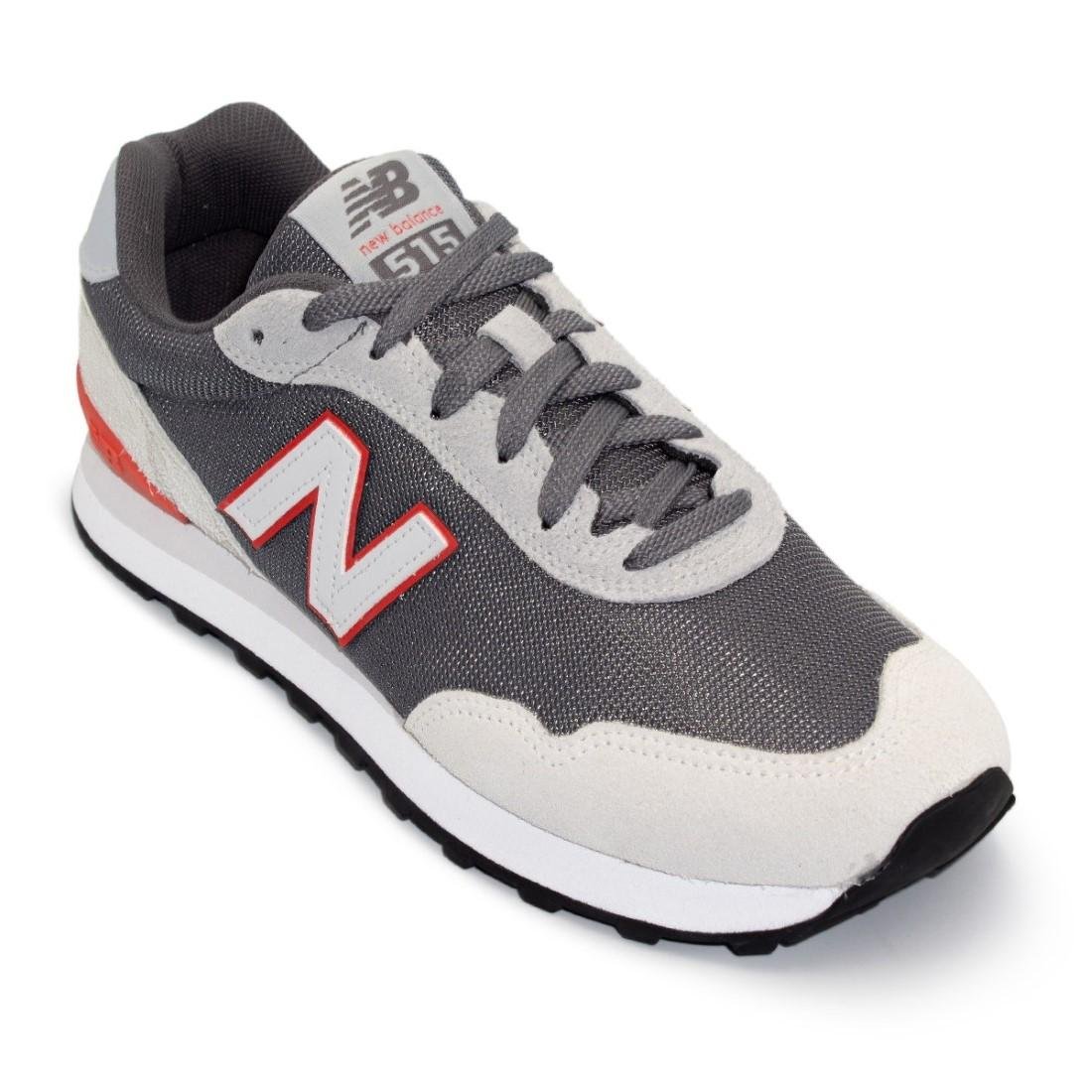 Tênis New Balance Masculino 515 V2 Casual Grafite/Vermelho 2