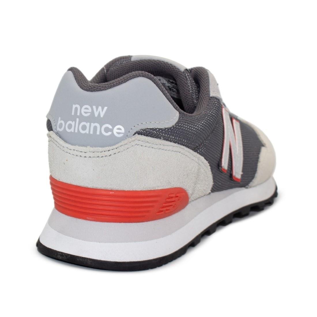 Tênis New Balance Masculino 515 V2 Casual Grafite/Vermelho 4