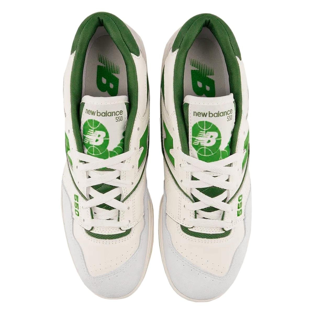 TÊNIS NEW BALANCE MASCULINO 550 Branco/Verde Escuro 3
