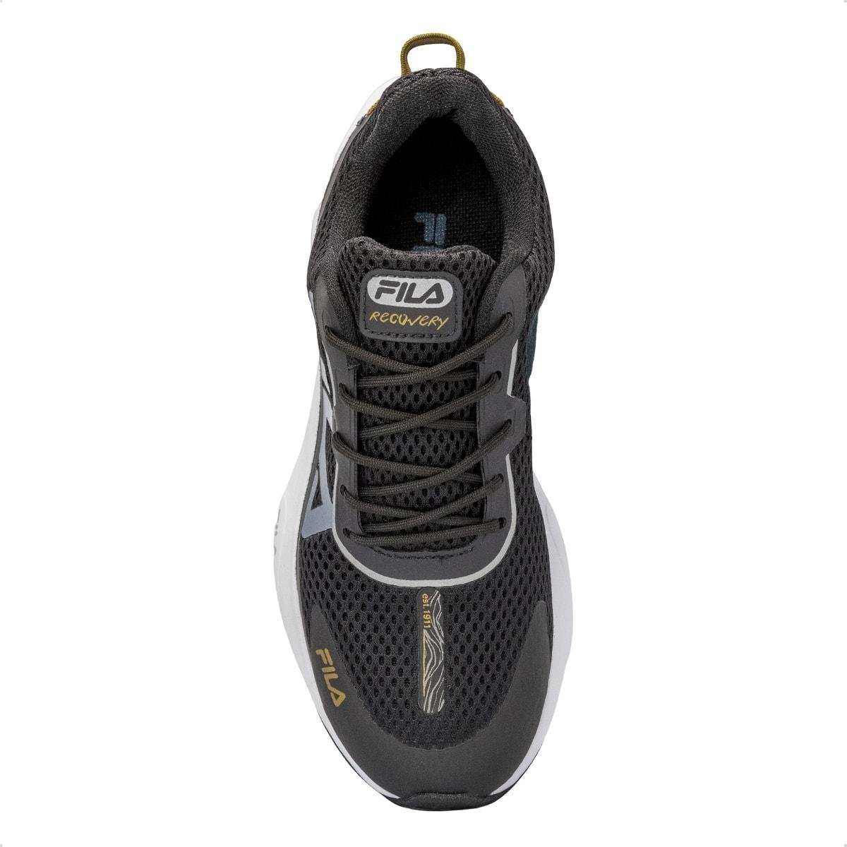 Tênis Fila Feminino Recovery Preto/Dourado 3