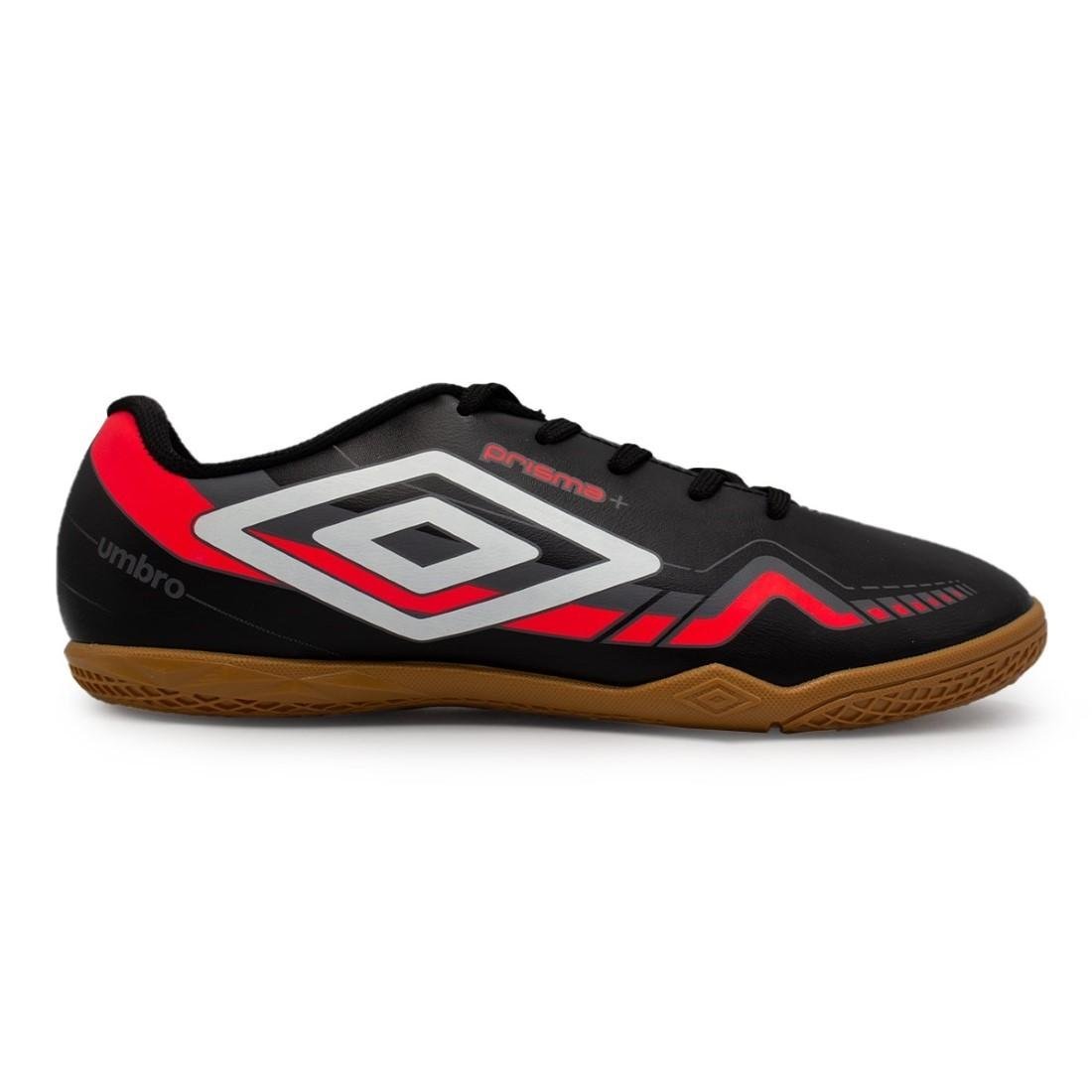 CHUTEIRA FUTSAL UMBRO PRISMA + Preto/Salmão 1