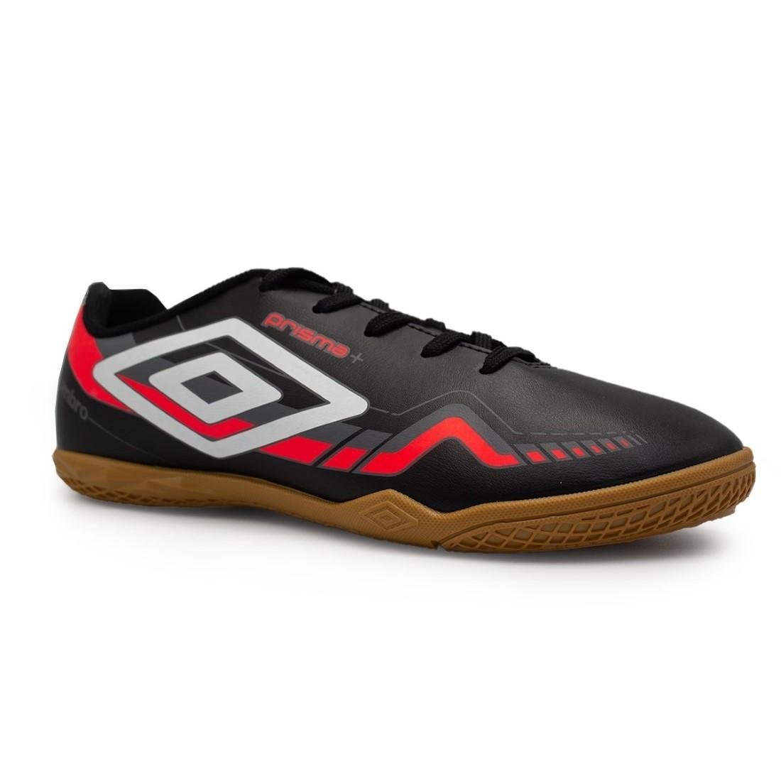 CHUTEIRA FUTSAL UMBRO PRISMA + Preto/Salmão 2