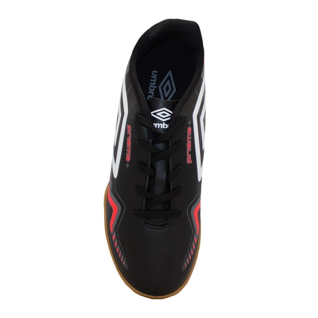 CHUTEIRA FUTSAL UMBRO PRISMA + Preto/Salmão 3