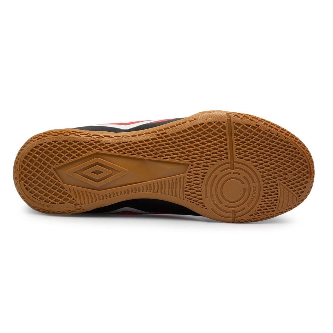 CHUTEIRA FUTSAL UMBRO PRISMA + Preto/Salmão 5