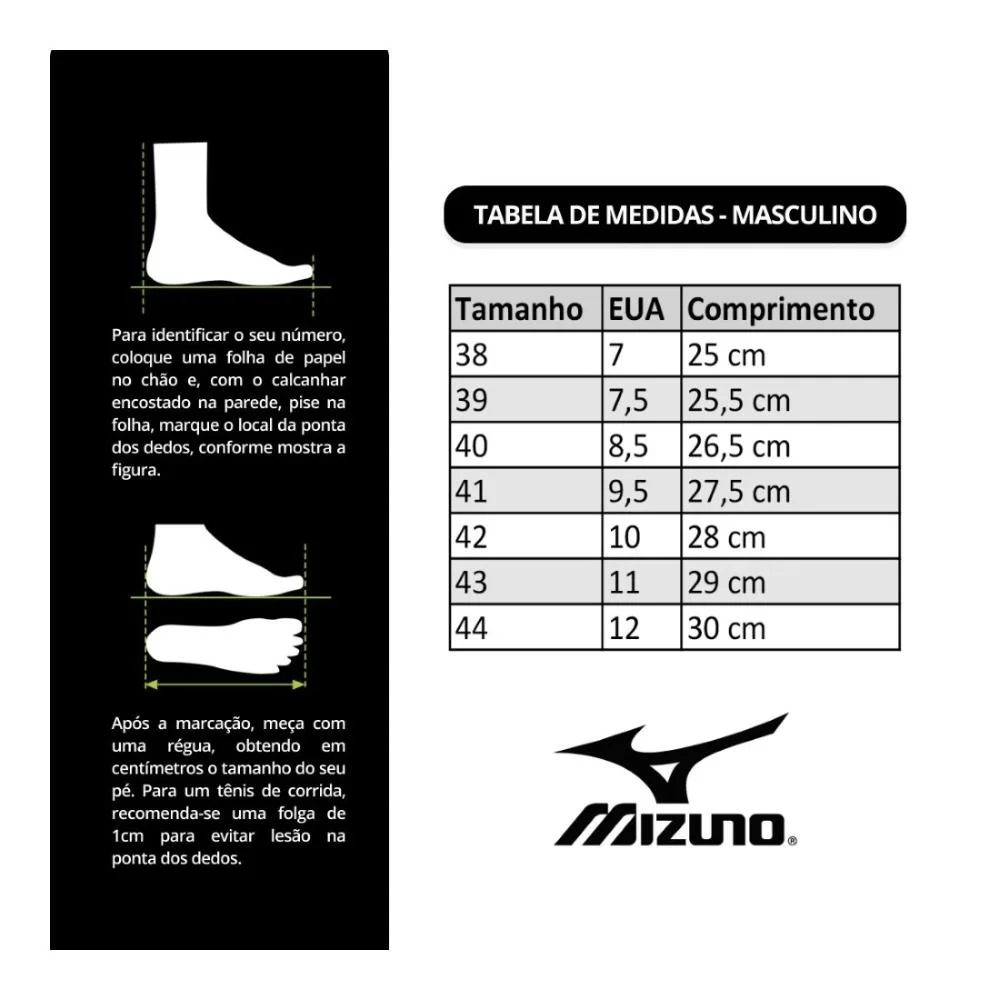 Tênis Mizuno Masculino Wave Way 3 Preto 6