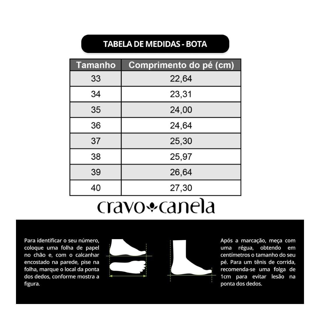 Bota Coturno CravoCanela Feminina Napa Classic 3122-161118 Marrom 6