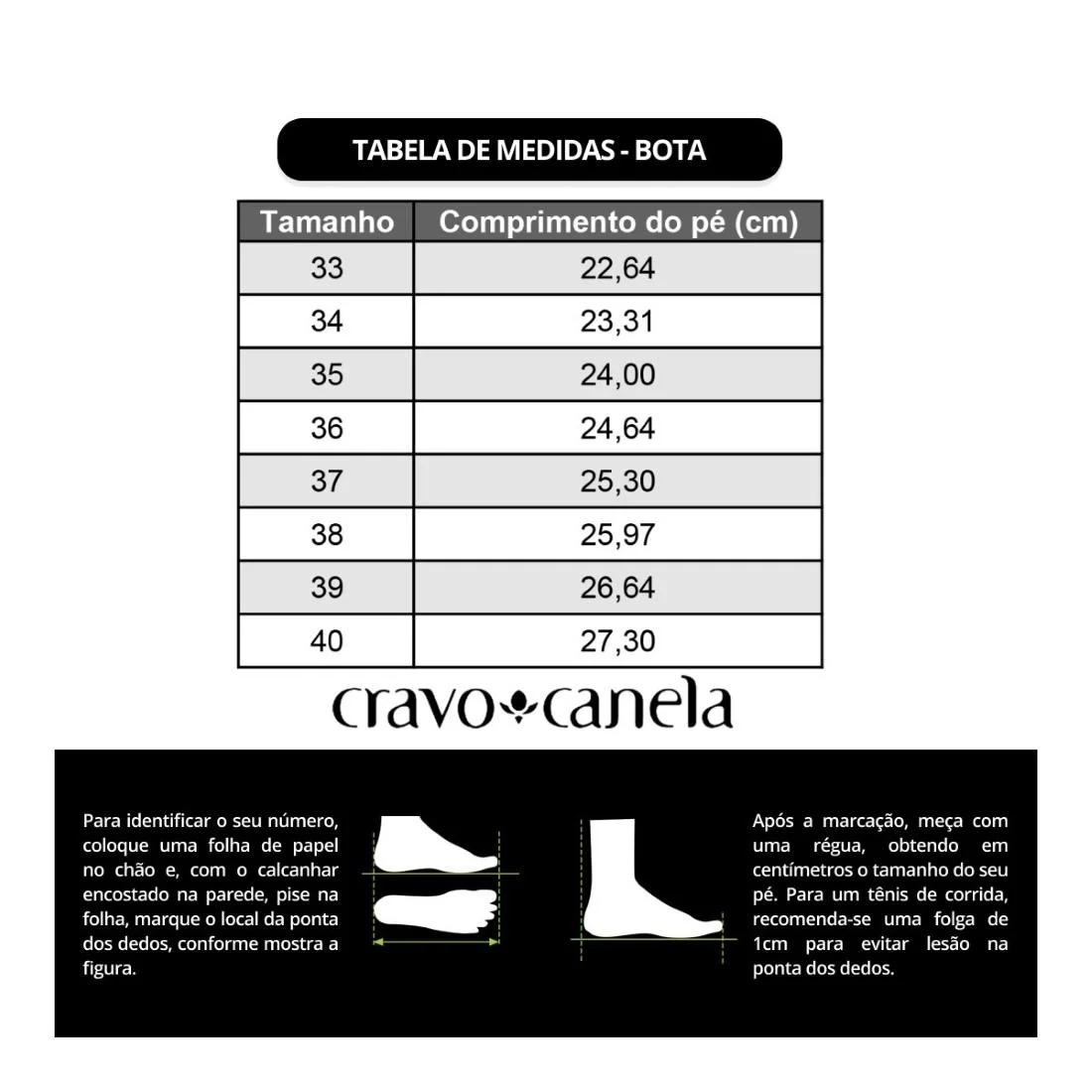 Bota Coturno CravoCanela Feminina Napa Classic 3122-161118 Preto 6