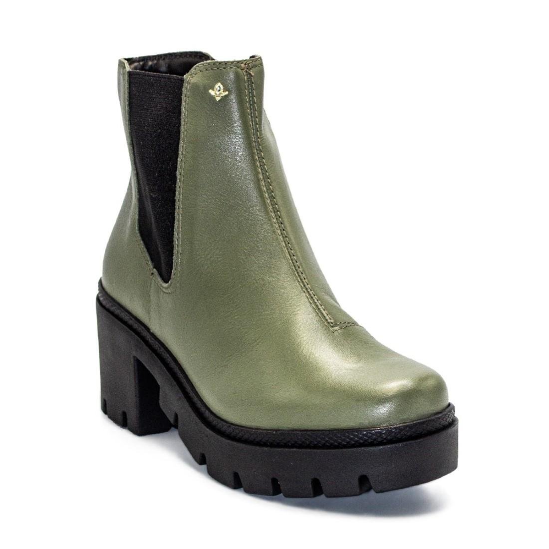 Bota CravoCanela Feminina Chelsea 3125-168401 Verde 2