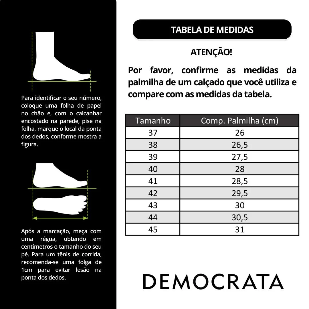 Tênis De Couro Democrata Masculino Denim Block 240501 Branco 5