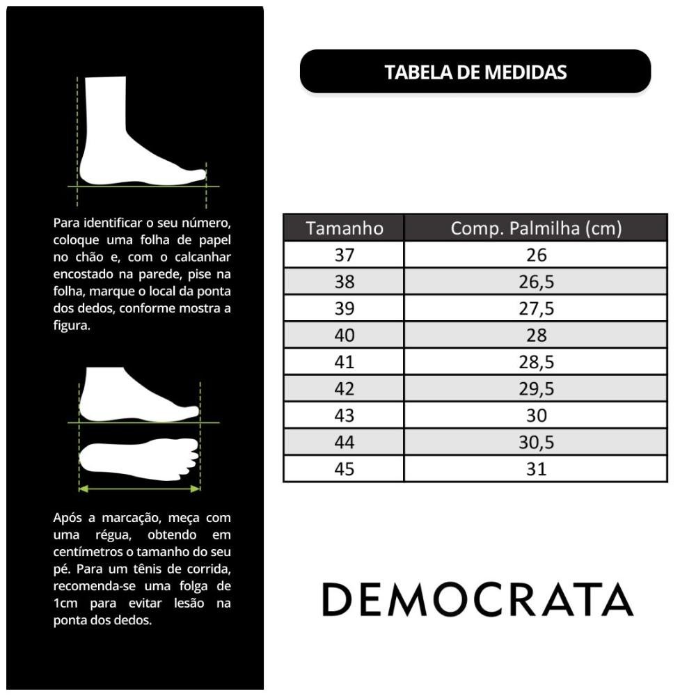 Sapatênis De Couro Democrata Masculino Denim Clash 240301 Preto 5