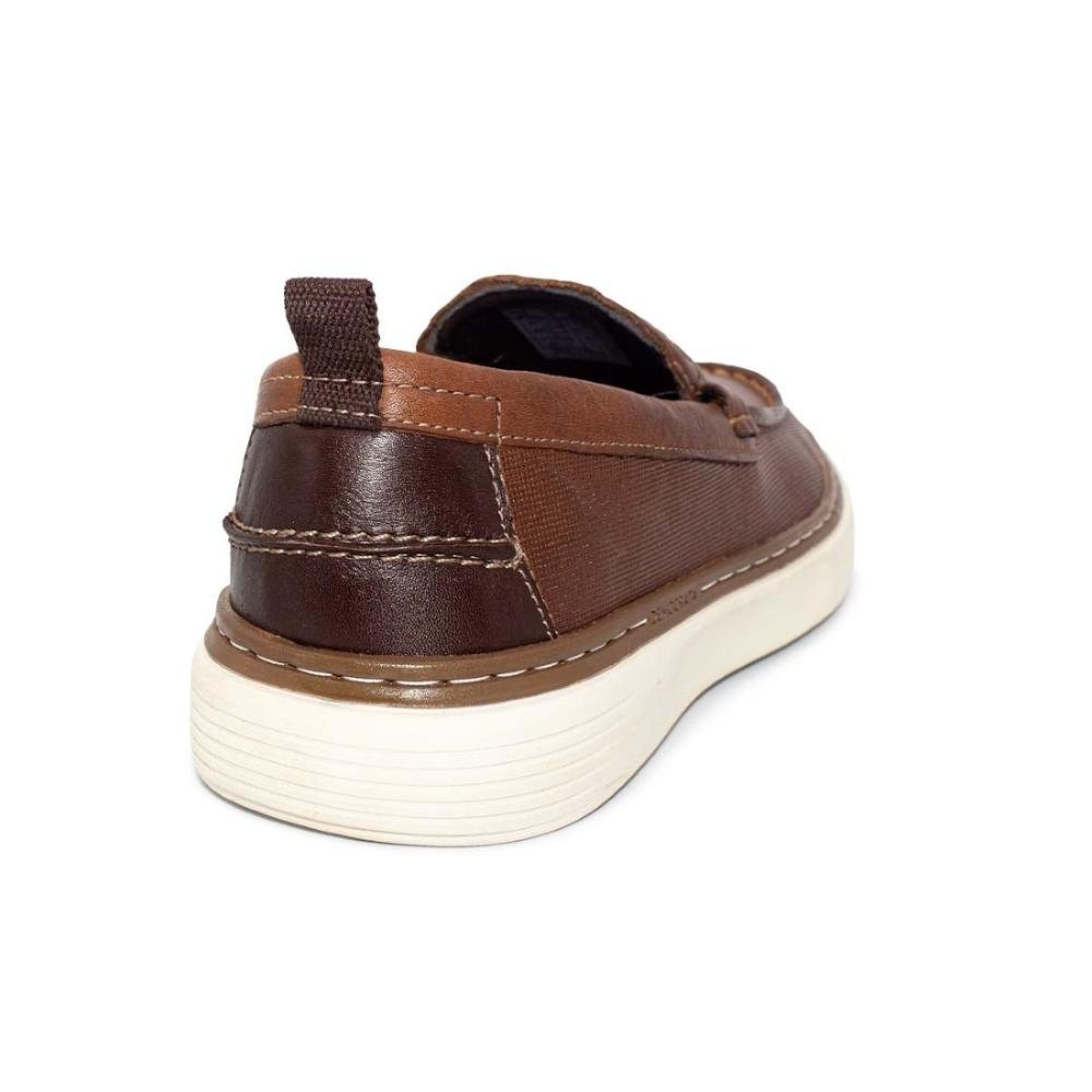 Mocassim De Couro Democrata Masculino Denim Clash 240303 Marrom 4